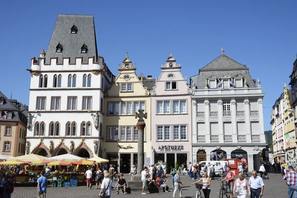 Trier tržní náměstí — Stock fotografie