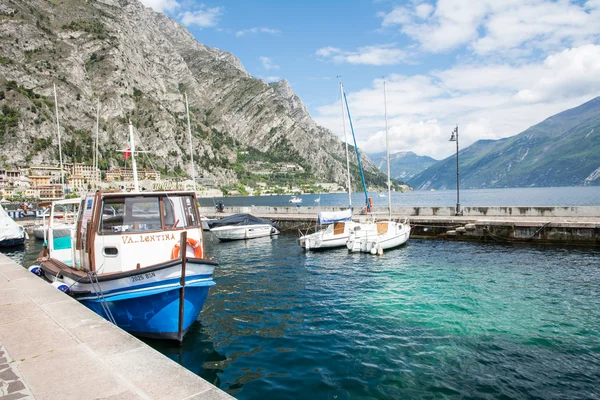 Marina em Limone Sul Garda — Fotografia de Stock