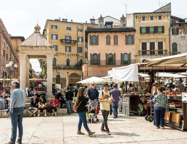 Verona Pazar Meydanı — Stok fotoğraf