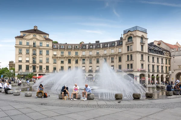 Münchener Brunnen — Stockfoto