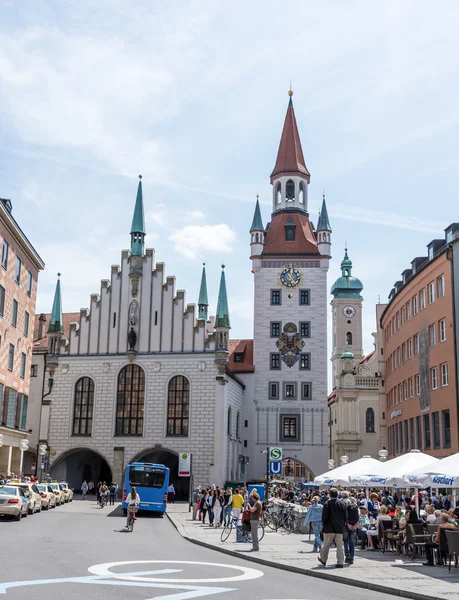 Het oude stadhuis in München — Stockfoto