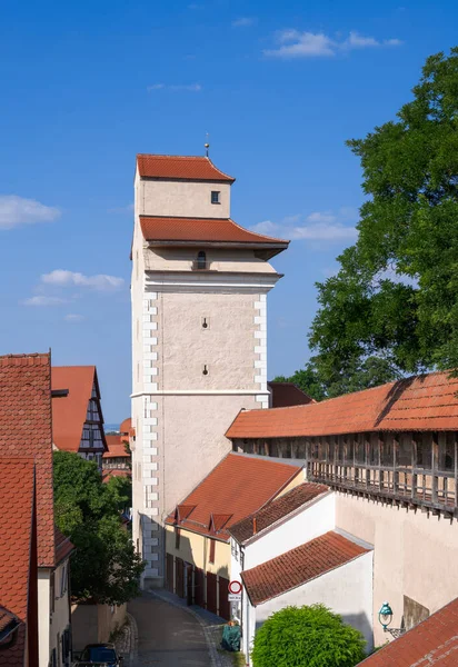 Muro Histórico Cidade Noerdlingen Baviera Alemanha — Fotografia de Stock