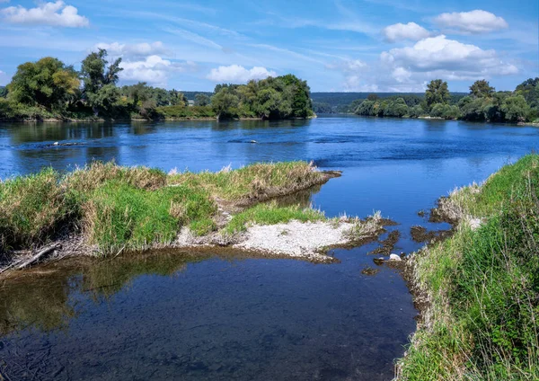 Idyllisch Natuurlandschap Het Donaudal Bij Kehlheim Beieren — Stockfoto