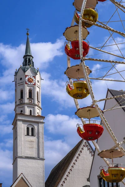 Rueda Ferris Histórica Schrobenhausen Baviera Alemania — Foto de Stock