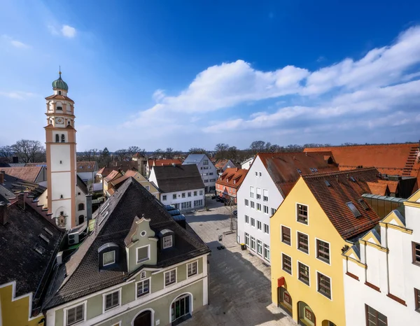 Aerial View City Schrobenhausen Bavaria Germany — Stock Photo, Image