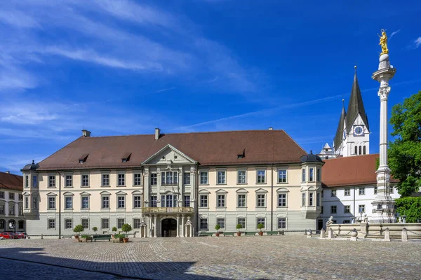 Edificio Histórico Río Altmhl Ciudad Eichstaett Baviera Alemania — Foto de Stock