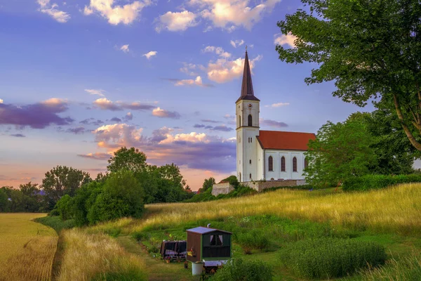 Idyllic Church Village Krichanhausen Beilngries — Stockfoto