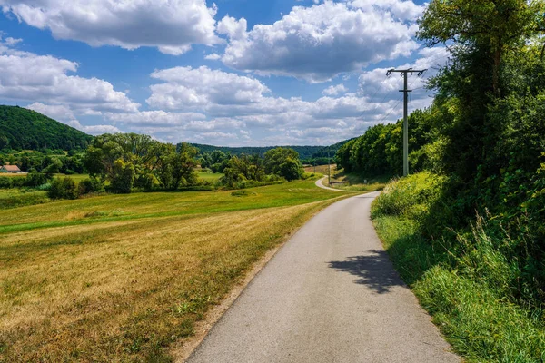 Country Road Altmuehltal Valley Bavaria Germany — Foto Stock