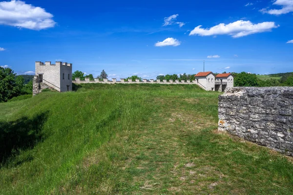 Histórica Ruína Forte Romano Castra Vetoniana — Fotografia de Stock