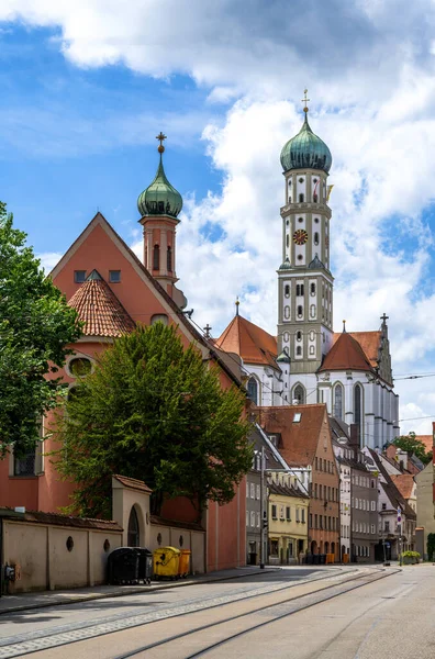 Ульріх Санкт Basilika Місті Augsburg Баварія Німеччина — стокове фото