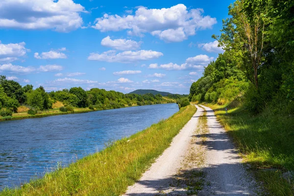 Schotterpiste Entlang Der Rheinmaindonau Kana — Stockfoto