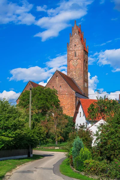 Igreja Petrus Und Paulus Ebrantshausen Aldeia Uma Área Chamada Hallertau — Fotografia de Stock