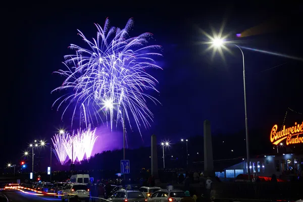 Silvesterfeuerwerk — Stockfoto