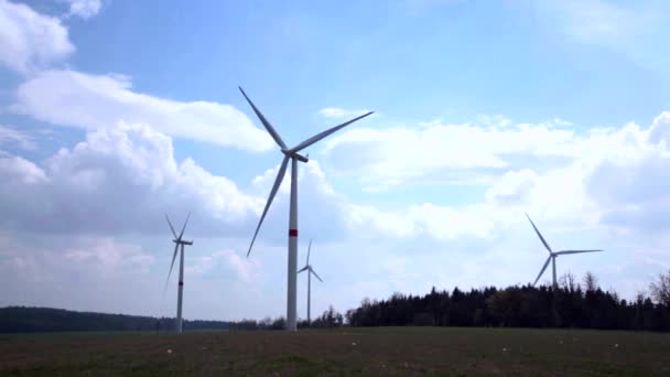 Windturbines — Stockvideo