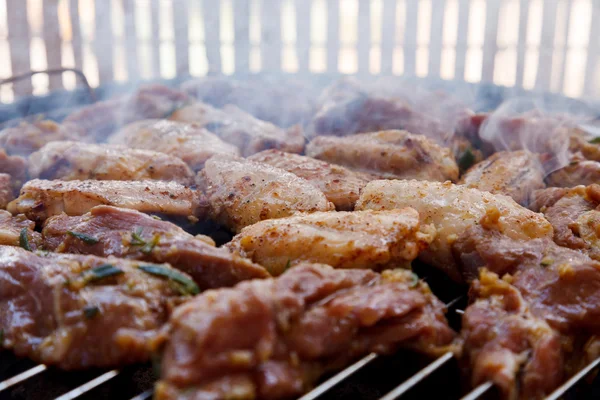 Grilling on the balcony — Stock Photo, Image