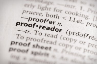 Dictionary Series - Miscellaneous: proofreader clipart
