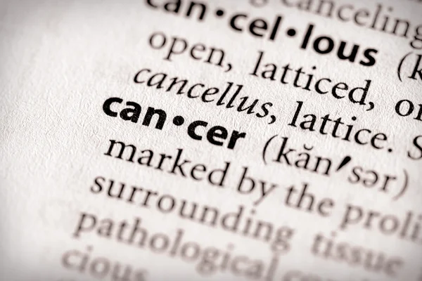 Dictionary Series - Salud: cáncer — Foto de Stock