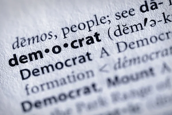 Dictionary Series - Politics: democrat — Stock Photo, Image