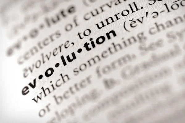 Słownika serii - religia: Ewolucja — Zdjęcie stockowe