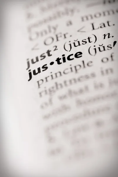 Sözlük serisi - Hukuk: Adalet — Stok fotoğraf