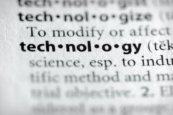 Dictionary Series - Science: technology — Stock Photo, Image