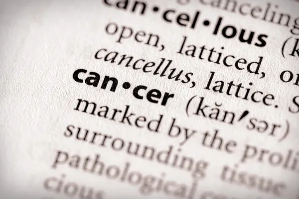 Dictionary Series - Salud: cáncer Fotos de stock libres de derechos