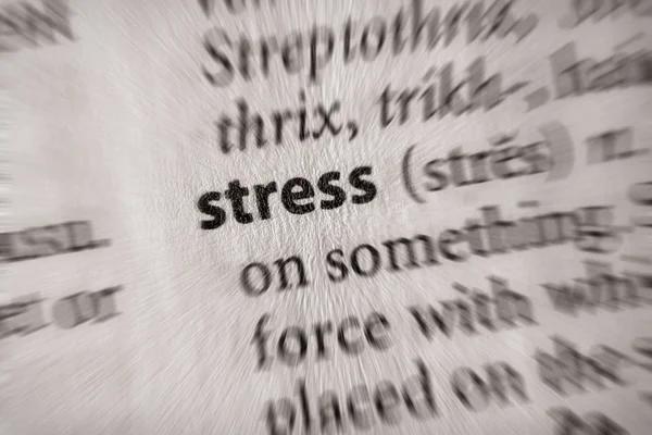 Dictionary Series - Psicología: estrés ! Imágenes de stock libres de derechos