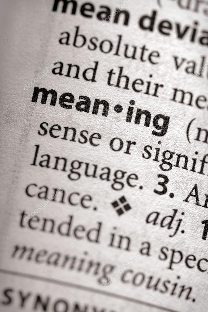 Dictionary Series - Philosophy: meaning