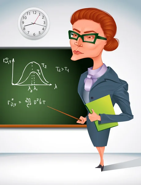 Učitel matematiky — Stockový vektor