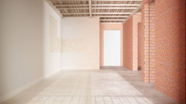 İç mimari yenileme, önce ve sonra, duvar boyası, seramik fayanslar, bambu ahşap tavan, gelişim adımları, fotokopi alanı olan ev yenileme konsepti