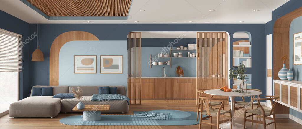 Open Salone Con Cucina Cucina Salone Open Space Moderno Febal Casa