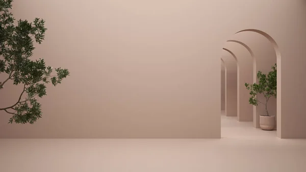 Metafísica Clássica Design Interiores Surreal Espaço Vazio Com Piso Resina — Fotografia de Stock