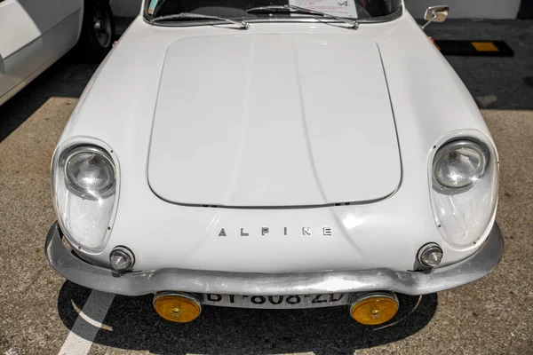 Dieppe France June 2018 Renault Alpine Car Blue Modele 110 — Stock Photo, Image