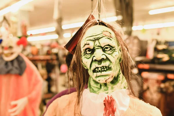 Sklep Kostiumami Zombie Halloween — Zdjęcie stockowe