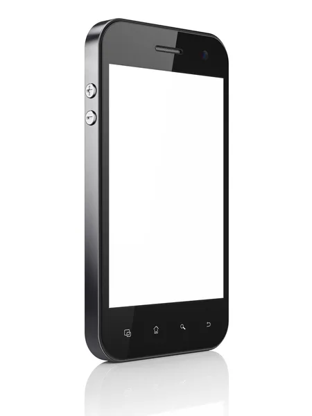 Hermoso teléfono inteligente sobre fondo blanco . — Foto de Stock
