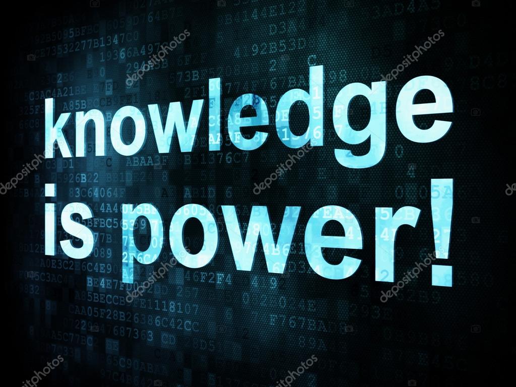 Education and learn concept: pixelated words knowledge is power Stock Photo  by ©maxkabakov 13885284