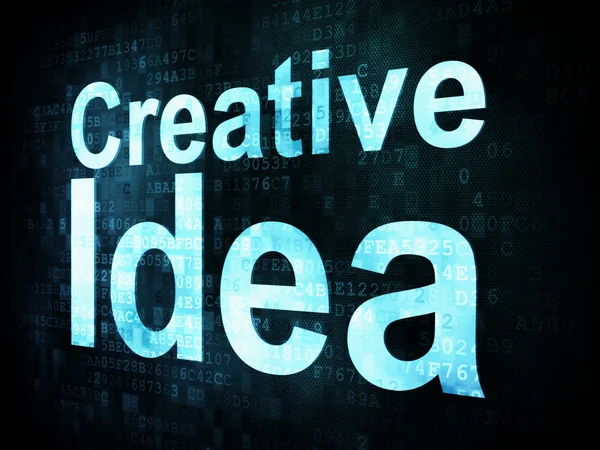 Marketing concept: korrelig woorden creatief idee op digitale scre — Stockfoto