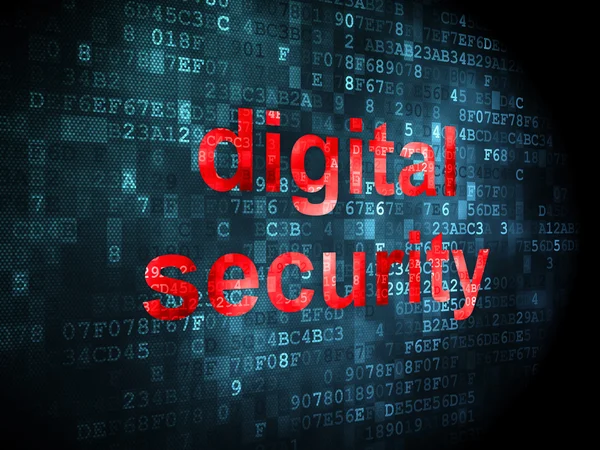 Concepto de seguridad: seguridad digital sobre fondo digital —  Fotos de Stock