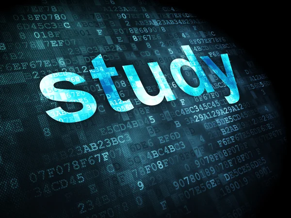 Conceito de educação: estudo sobre fundo digital — Fotografia de Stock