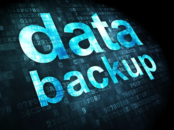 Information concept: data backup on digital background — Stock Photo, Image