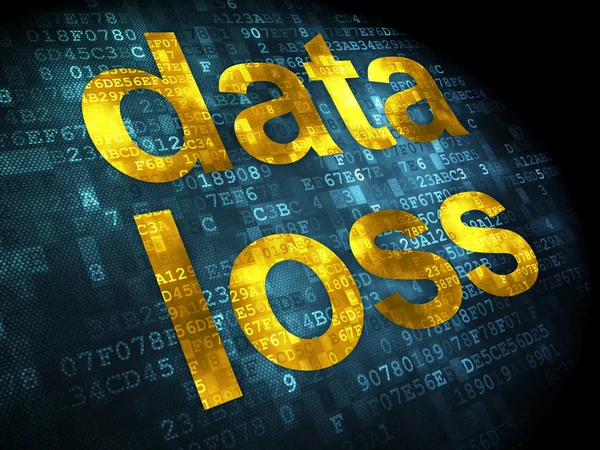 Concepto de información: pérdida de datos sobre fondo digital — Foto de Stock