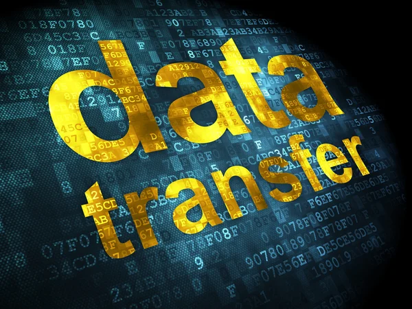 Information concept: data transfer on digital background — Stock Photo, Image