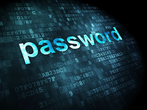 Information concept: password on digital background — Stock Photo, Image