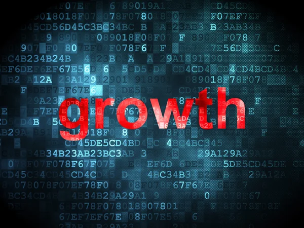 Business concept: Growth on digital background — Stock Photo, Image