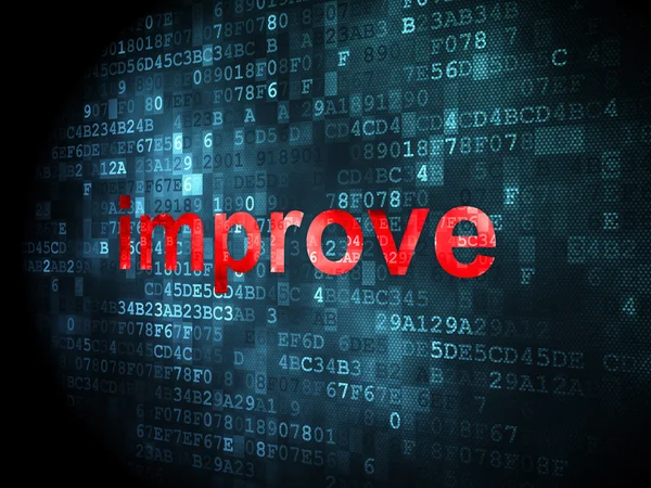 Business concept: improve on digital background — Stock Photo, Image