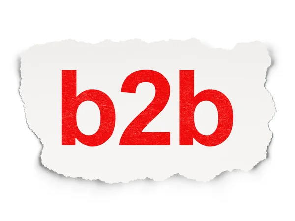 财务理念: B2b — 图库照片