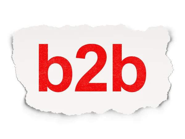 Concepto financiero: B2b —  Fotos de Stock