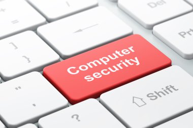 Koruma kavramı: bilgisayar klavye bilgisayar güvenliği ile