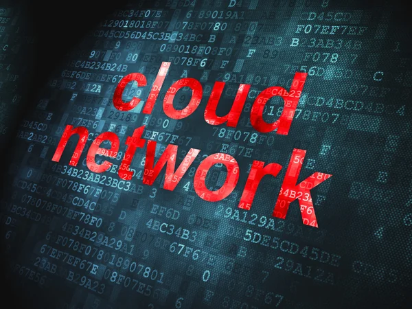 Tecnologia di cloud computing, concetto di rete: Cloud Network on — Foto Stock