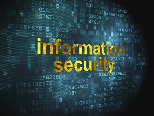 Protection concept: Information Security on digital background — Stock Photo, Image